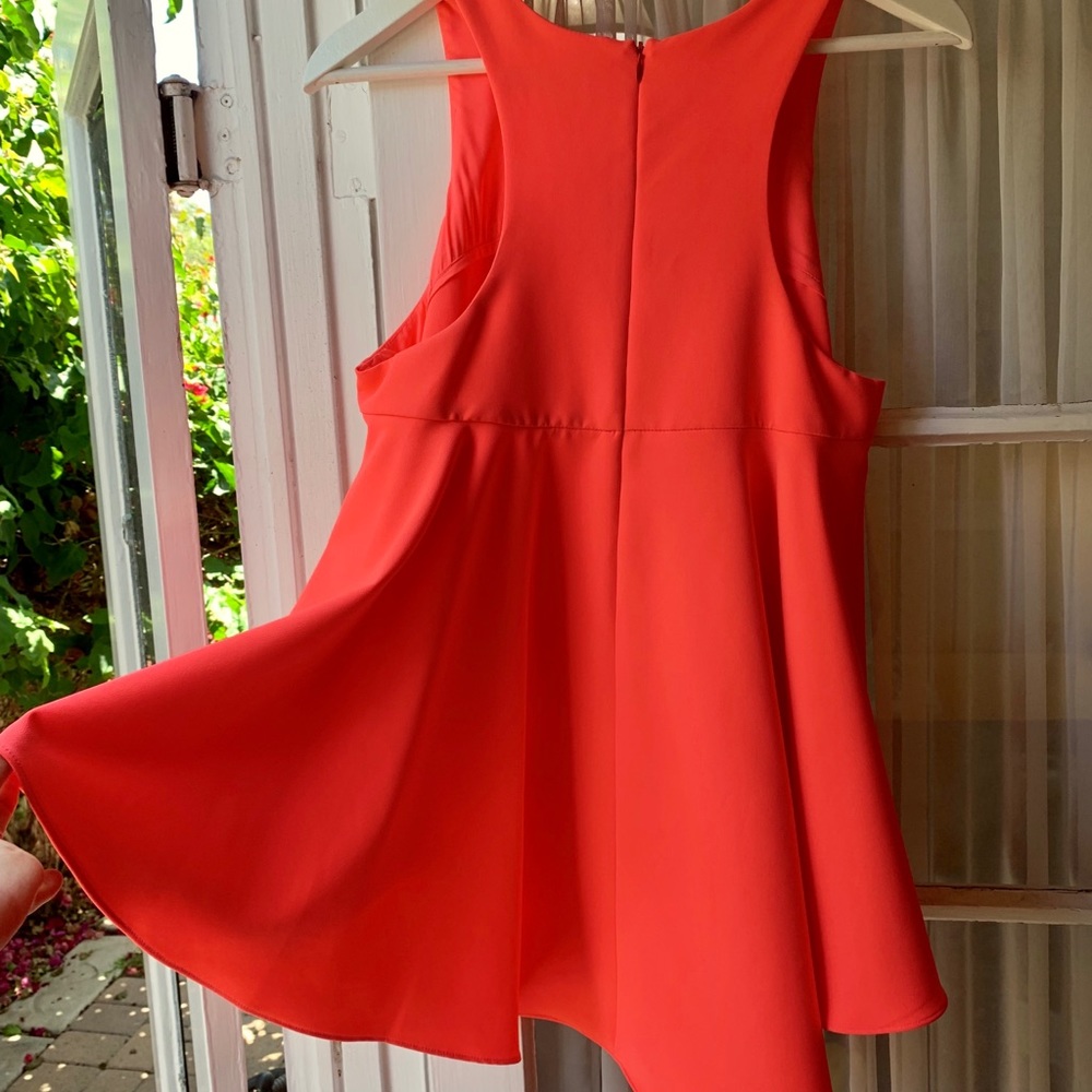 Milly- Neon Pink High-Low Flowy Top - Picture 4 of 7